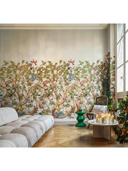 Cole & Son Tree of Life Wallpaper Panel - view 2, Platinum