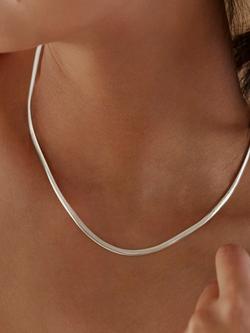 Monica Vinader Sterling Silver Snake Necklace - view 2, Silver