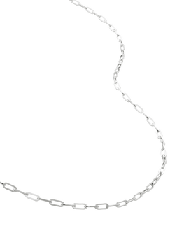 Monica Vinader Sterling Silver Paperclip Chain Necklace, Silver