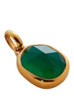 Monica Vinader Siren Pendant, Gold/Green, Gold/Green