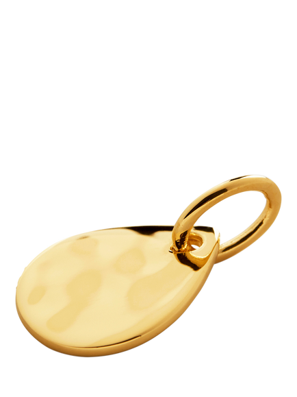 Monica Vinader Ziggy Pendant, Gold, Gold