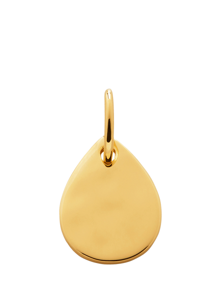 Monica Vinader Ziggy Pendant, Gold - view 2, Gold