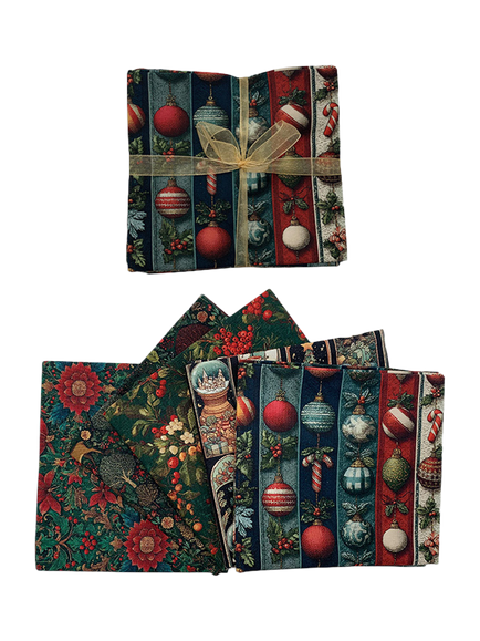 John Louden Forest Foraging Fat Quarter Craft Fabrics, Pack of 5, Multi, Multi
