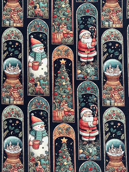 John Louden Stained Glass Window Craft Fabric, Multi, Multi