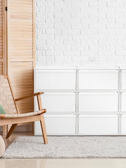 Like-it Stacking Storage Drawer, Opaque White - view 2, Opaque White