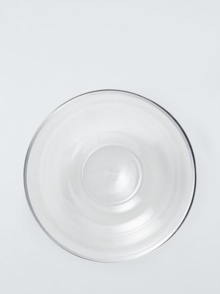John Lewis Lule Glass Salad Bowl, 25cm, Clear - view 2, Clear Clear