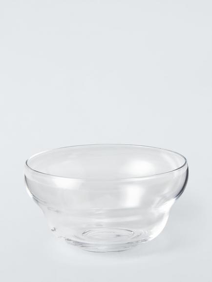 John Lewis Lule Small Glass Dessert Bowl, 12cm, Clear, Clear Clear
