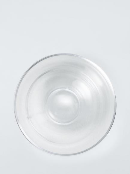 John Lewis Lule Small Glass Dessert Bowl, 12cm, Clear - view 2, Clear Clear