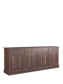 Laura Ashley Garrat 4 Door, 3 Drawer Sideboard, Dark, Dark