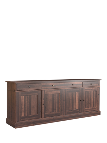 Laura Ashley Garrat 4 Door, 3 Drawer Sideboard, Dark, Dark