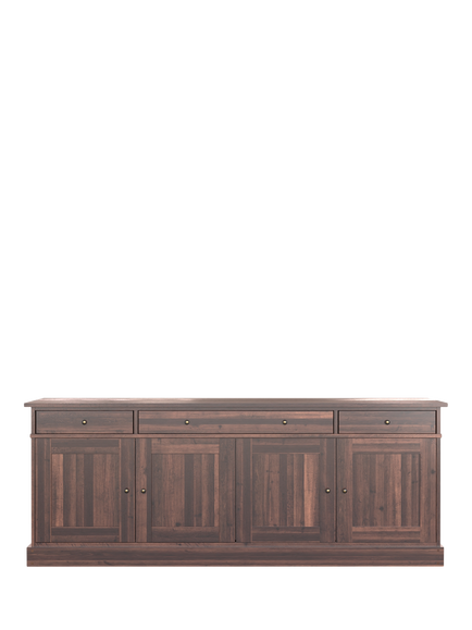 Laura Ashley Garrat 4 Door, 3 Drawer Sideboard, Dark - view 2, Dark