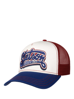 Stetson Trucker Classic Race Baseball Cap, Blue/Wine, Blue/Wine