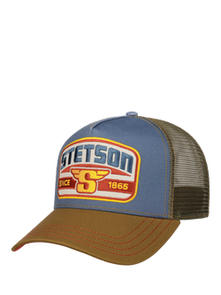 Stetson Trucker Classic Race Baseball Cap, Brown/Blue, Brown/Blue