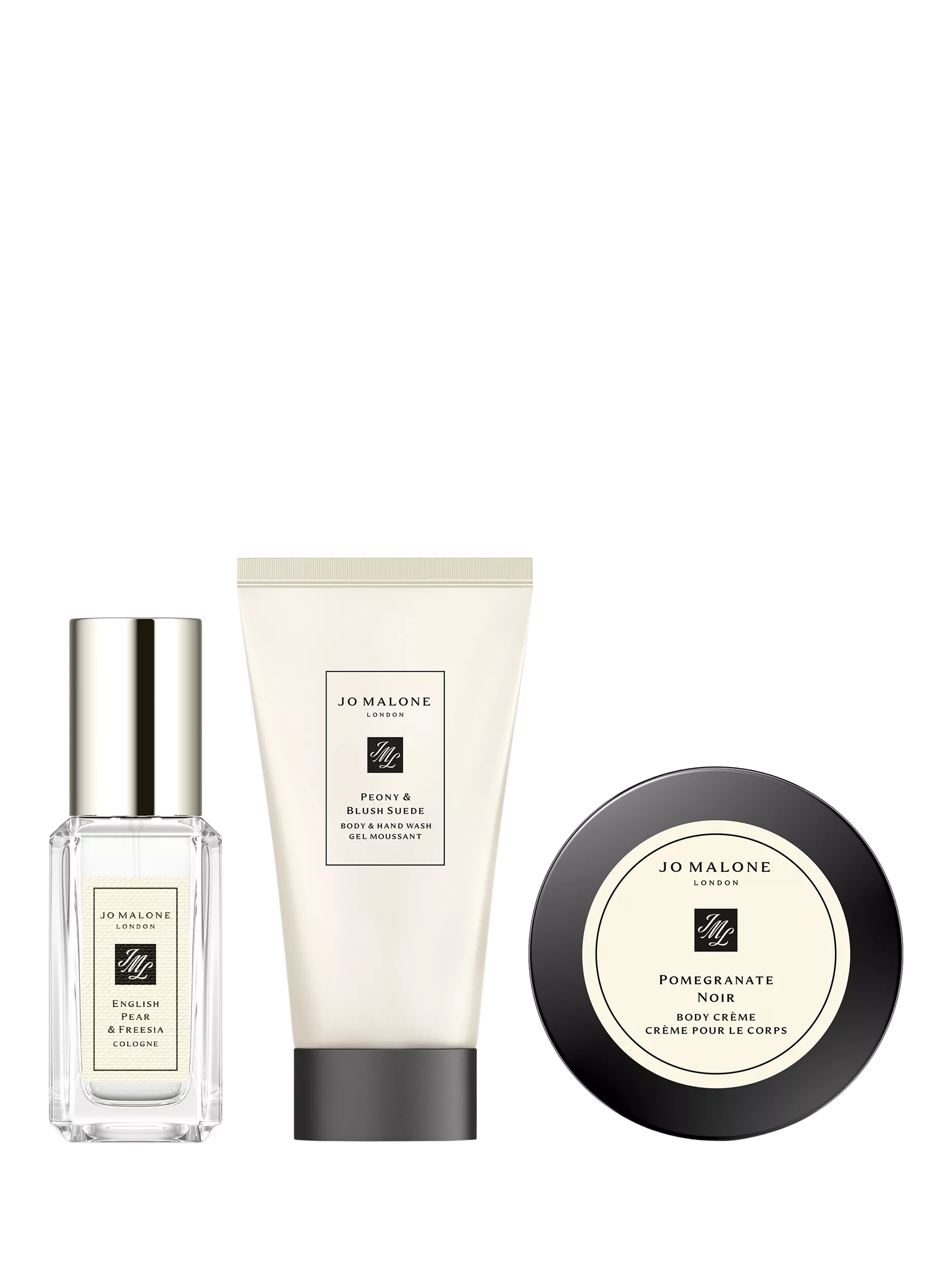 A black Kiehl's pouch with assorted skincare products, including creams and serums, spilling out.