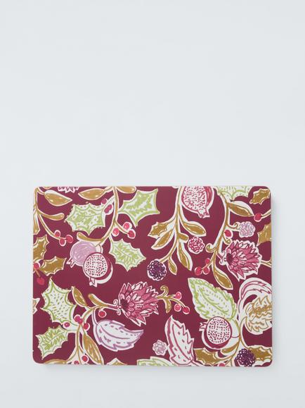 John Lewis Pomegranate & Berry Cork-Backed Placemat, Red/Multi, Multi
