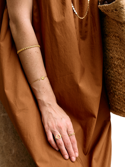 Rachel Jackson London Dreamer Citrine Sunshine Bracelet, Gold - view 2, Gold