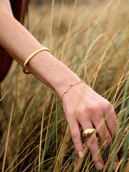 Rachel Jackson London Dreamcatcher Bird Choker Bracelet, Gold - view 2, Gold
