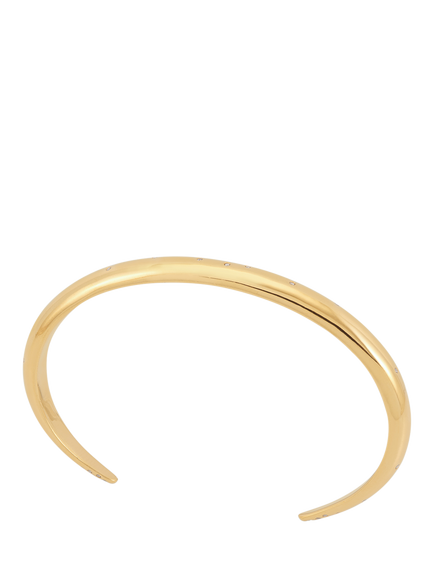 Rachel Jackson London Imagine White Sapphire Bangle, Gold - view 2, Gold