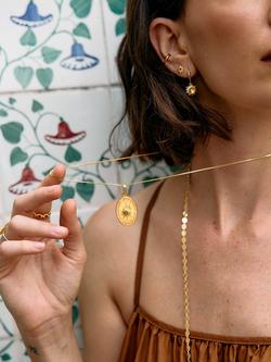 Rachel Jackson London Citrine Huggie Hoop Earrings, Gp - view 2, Gp