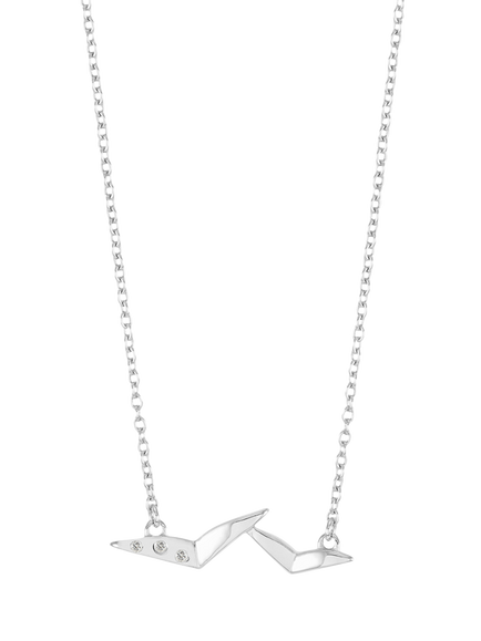 Rachel Jackson London Dreamcatcher Bird Necklace, Silver, Silver