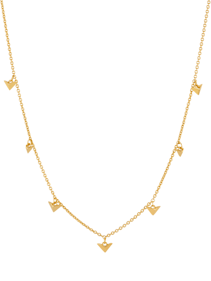 Rachel Jackson London Dreamcatcher Bird Choker Necklace, Gold, Gold