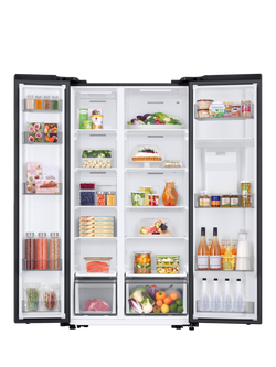 Samsung Series 7 RS57DG410EB4EU Freestanding 70/30 Smart American Style Fridge Freezer with SpaceMax™, Black - view 2, Black
