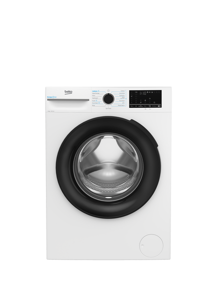 Beko BM3WT4941IW Freestanding Washing Machine, 9kg Load, 1400rpm Spin, White, White