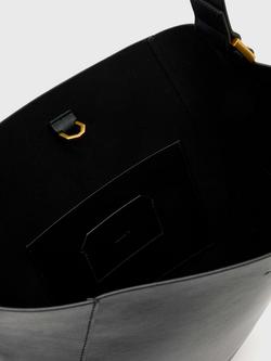AllSaints Luna Leather Hobo Shoulder Bag, Black - view 2, Black