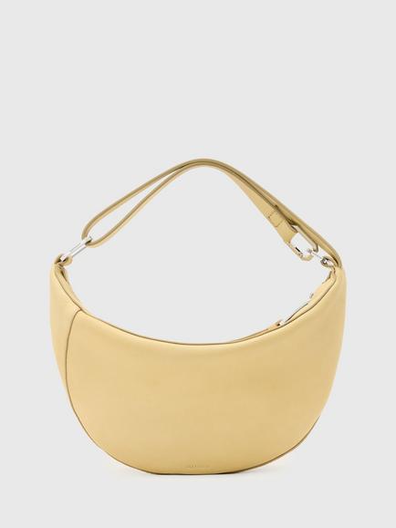 AllSaints Luna Micro Leather Bag, Yellow Mid, Yellow Mid