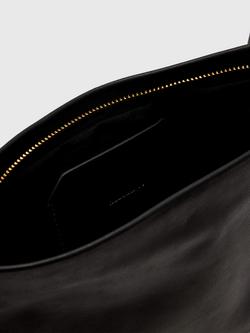 AllSaints Bettina Leather Clutch Bag - view 2, Black