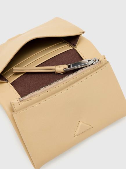 AllSaints Harluna Leather Bifold Wallet - view 2, Yellow