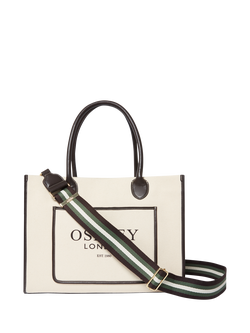OSPREY LONDON Great Gaddesden Canvas Tote Bag - view 2, Ivory