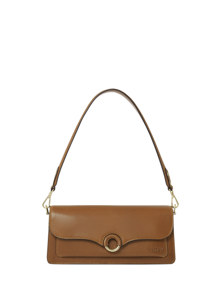 OSPREY LONDON Marlow Leather Shoulder Bag, Tan