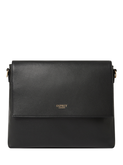 OSPREY LONDON Runner Leather Crossbody Bag - view 2, Black