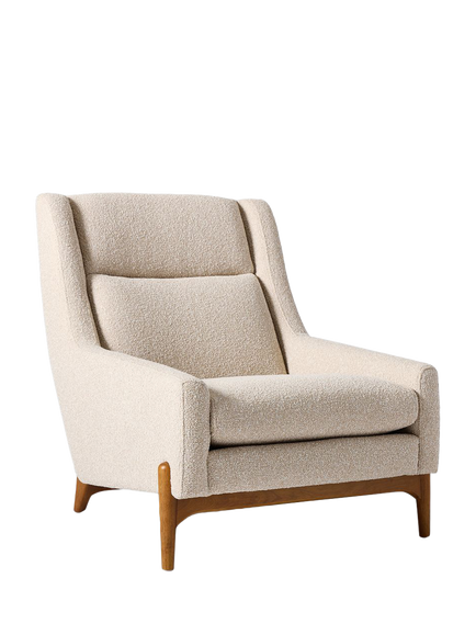 West Elm Hank Armchair, Stone, Stone