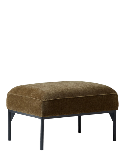 West Elm Penn Footstool, Olive, Olive
