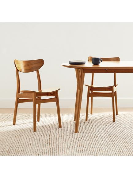 West Elm Classic Café Dining Chair, Acorn - view 2, Acorn