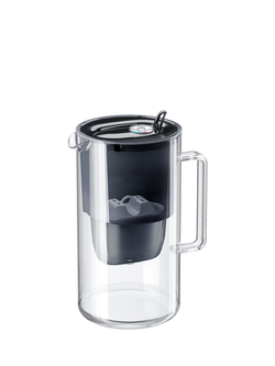 Aquaphor Glass Water Filter Jug, 2.5L, Black - view 2, Black
