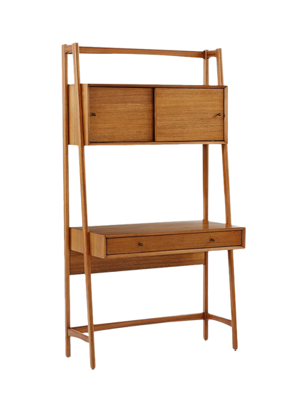 West Elm Mid-Century Modern Wall Desk, Acorn, Acorn
