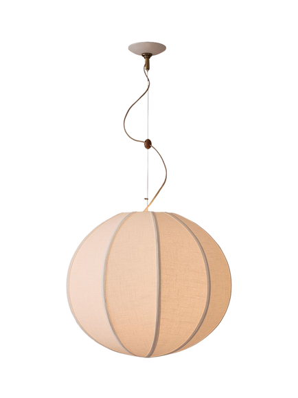 West Elm Rhea Round Pendant Ceiling Light, Tofu, Tofu
