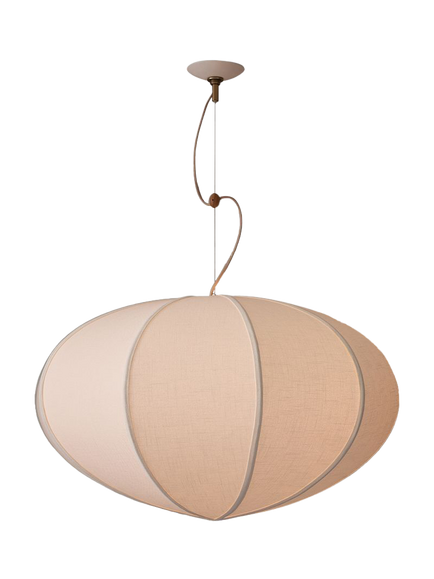 West Elm Rhea Round Pendant Ceiling Light, Tofu, Tofu