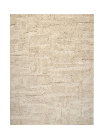 West Elm Rounded Wool Rug, Sand, Sand