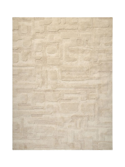 West Elm Rounded Wool Rug, Sand, Sand