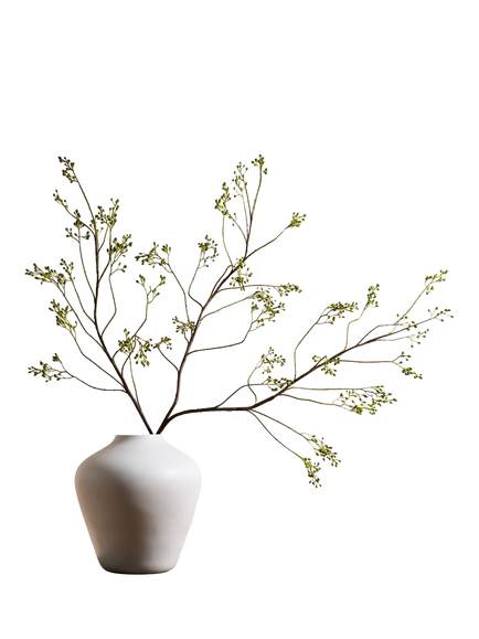 West Elm Rosehip Artificial Branch, Green, Green