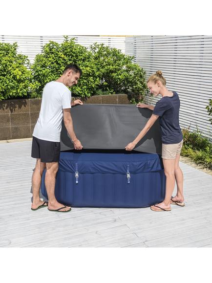 Lay‑Z‑Spa Universal EnergySense Thermal Square Hot Tub Cover, 180cm - view 2, Grey