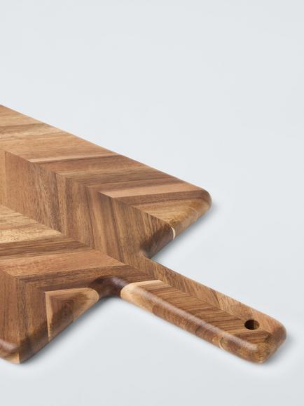 John Lewis Serving Board, 50cm, FSC-Certified (Acacia Wood), Natural - view 2, Natural