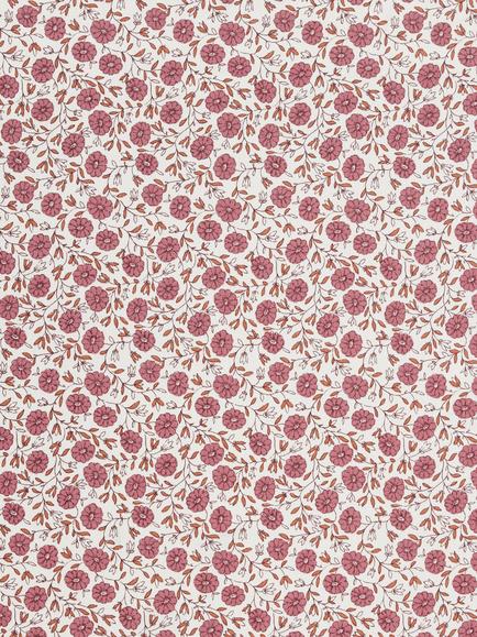 John Lewis Leafield Oilcloth Tablecloth Fabric - view 2, Pink Clay