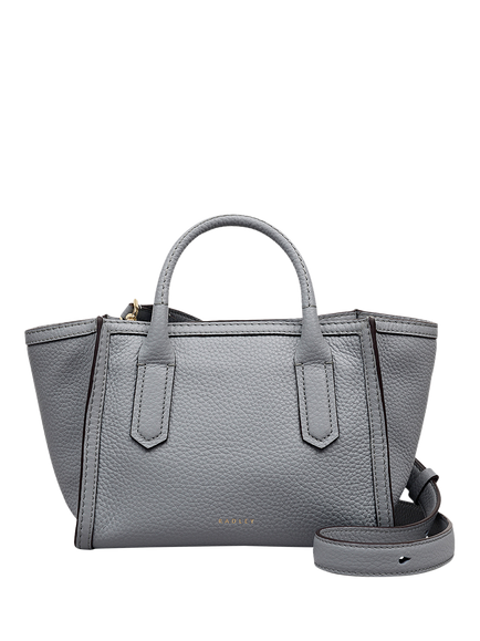 Radley The Amelie Leather Small Grab Bag, Steel