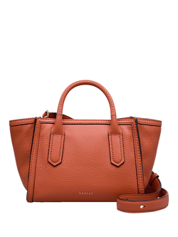 Radley The Amelie Leather Small Grab Bag, Terracotta