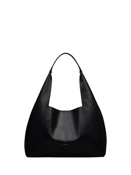 Radley The Maudie Leather Shoulder Bag, Black, Black